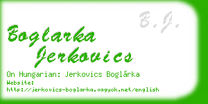 boglarka jerkovics business card